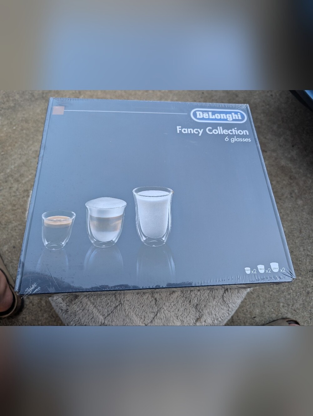 DeLonghi Fancy Collection Double-Walled Glasses - Clear (Set of 6)